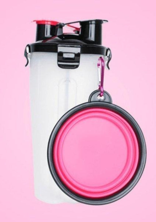 JetSetPet 2-in-1 Travel Water Bottle