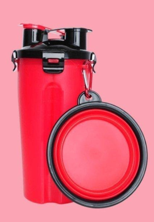 JetSetPet 2-in-1 Travel Water Bottle
