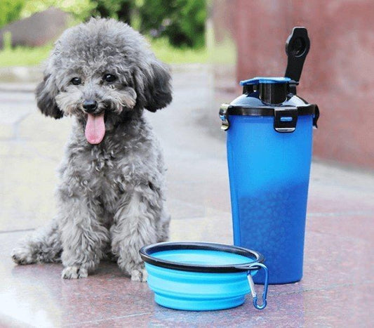 JetSetPet 2-in-1 Travel Water Bottle